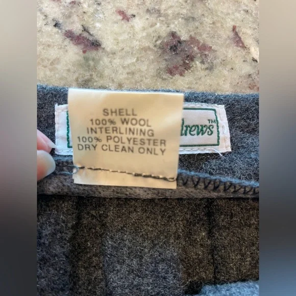 Pristine vintage 100% wool Pleated Skirt size size 6 - Picture 6 of 7